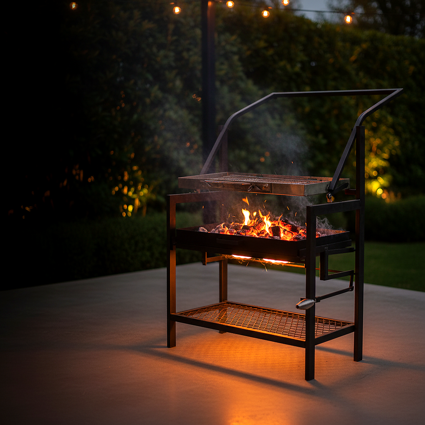 IronCrest Adjustable Parrilla Charcoal Grill