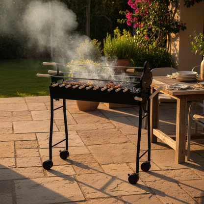 Ashwood Rotisserie Charcoal Grill Cart
